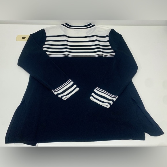 Women’s Large 100% Acrylic EXCLUSIVELY MISOOK Open Front Cardigan Sweater Jacket - Picture 14 of 16